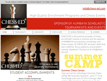 Tablet Screenshot of chess-ed.com